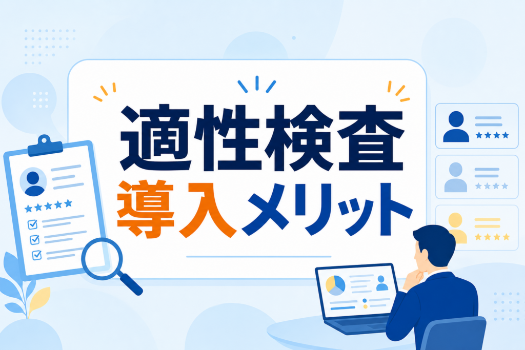 【適性検査の導入メリット】活躍人材をモデル化し採用精度を高める面接論点の整理術