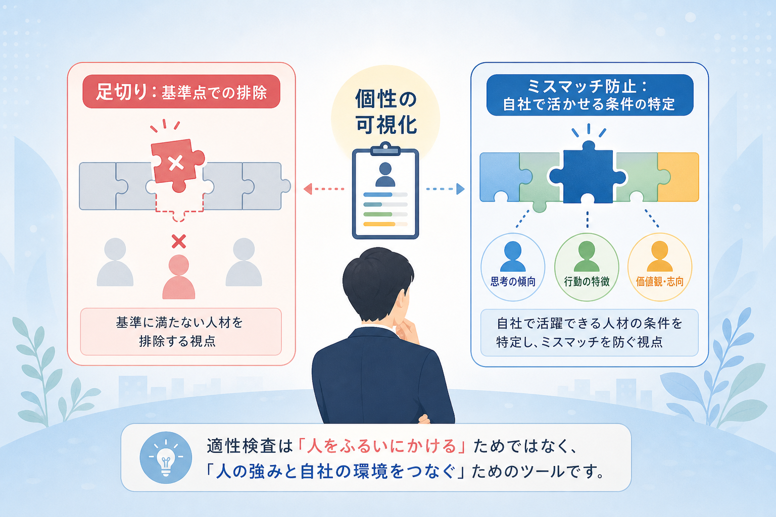 なぜ採用の適性検査は「足切り」よりも「ミスマッチ防止」にメリットがあるのか?