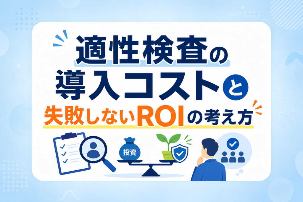 適性検査の導入コストを徹底解剖｜採用失敗による数百万の損失を防ぐROIの考え方