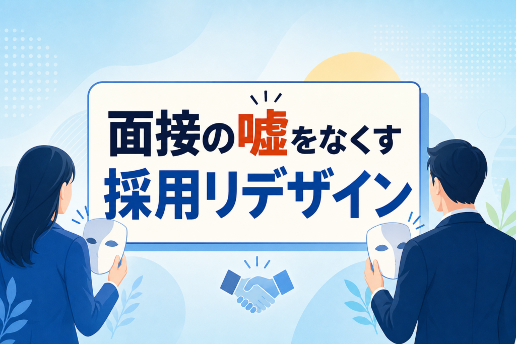 採用ミスマッチの理由は「面接の嘘」？RJPで離職を防ぐ採用リデザイン3ステップ
