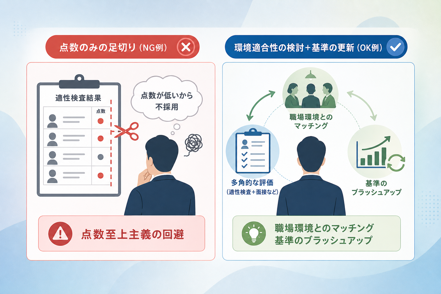 採用要件と適性検査を連動させる際に陥りやすい「よくある抜け漏れ」とは?