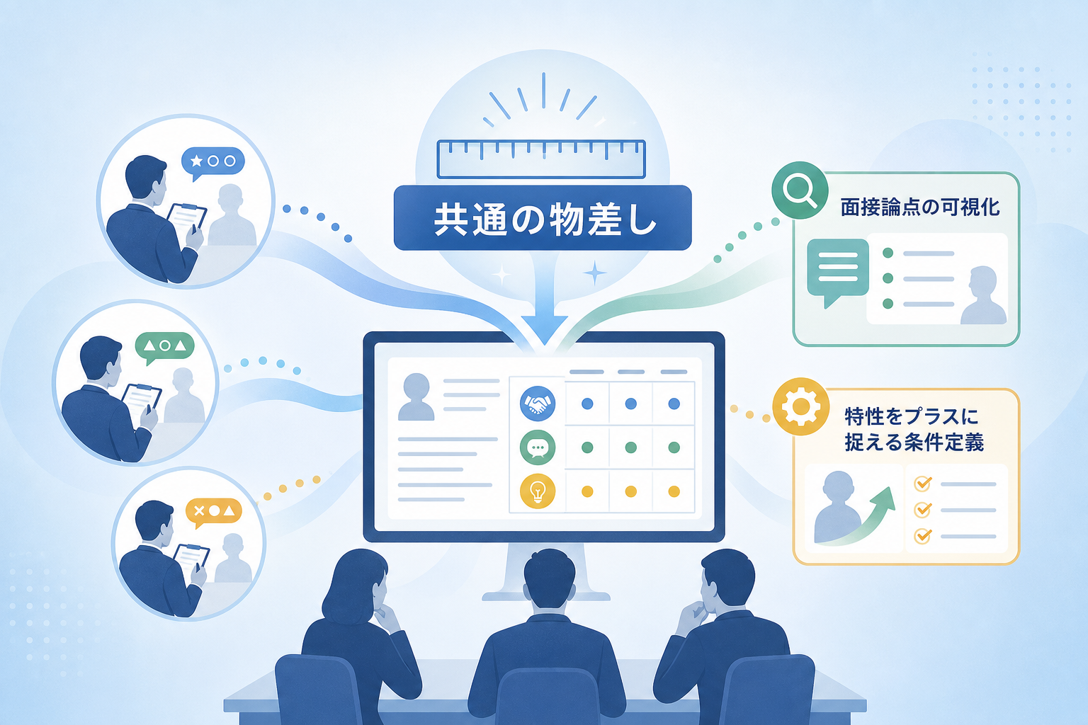 TekiLensを活用して面接官ごとの評価のバラつきを解消する対策とは?